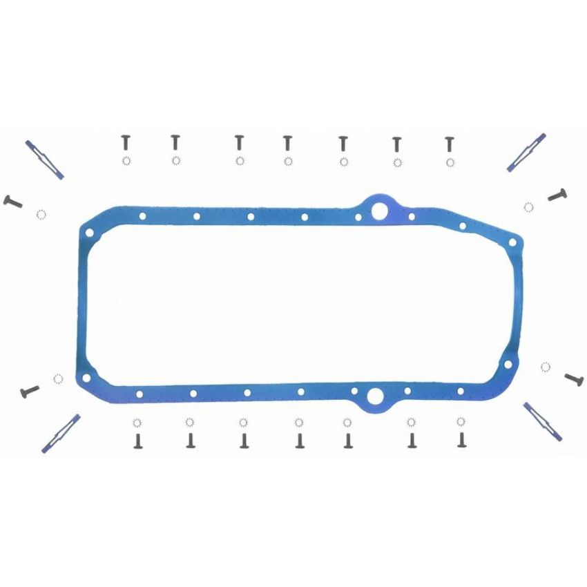 FEL PRO GASKETS OS 34510 T Engine Oil Pan Gasket Set PermaDryPlus rigid carrier, Oil Pan SnapUps Included