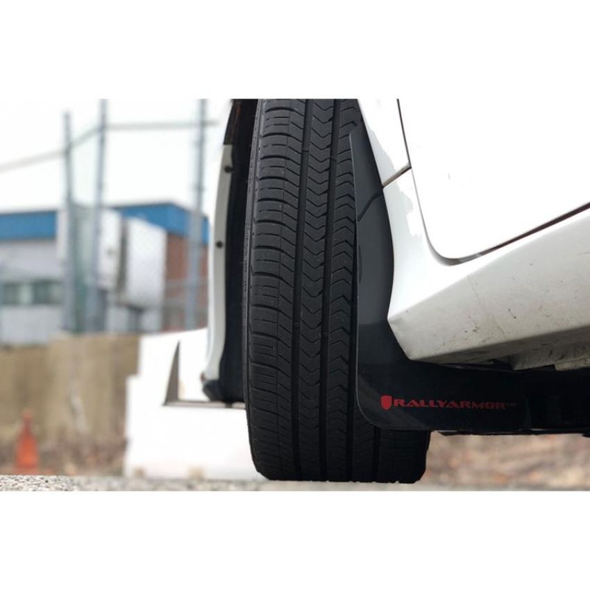 Rally Armor MF50-UR-BLK/RD Black Mud Flap/Red Logo