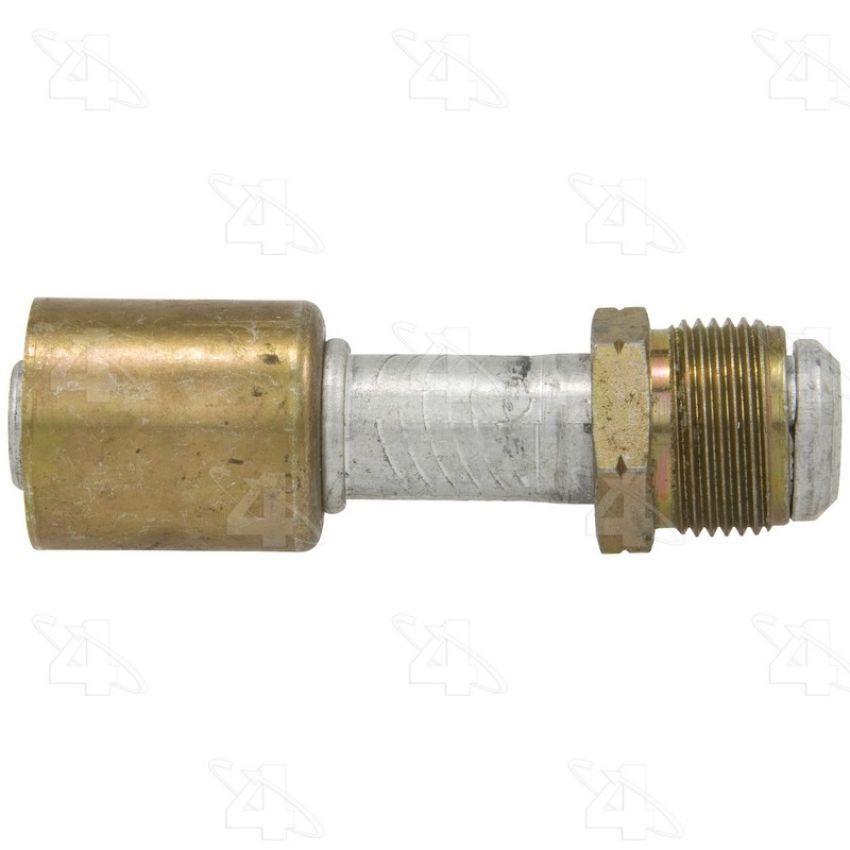 Four Seasons 10112 Straight Male Flare, Aluminum, Standard Diameter Beadlock, A/C Fitting