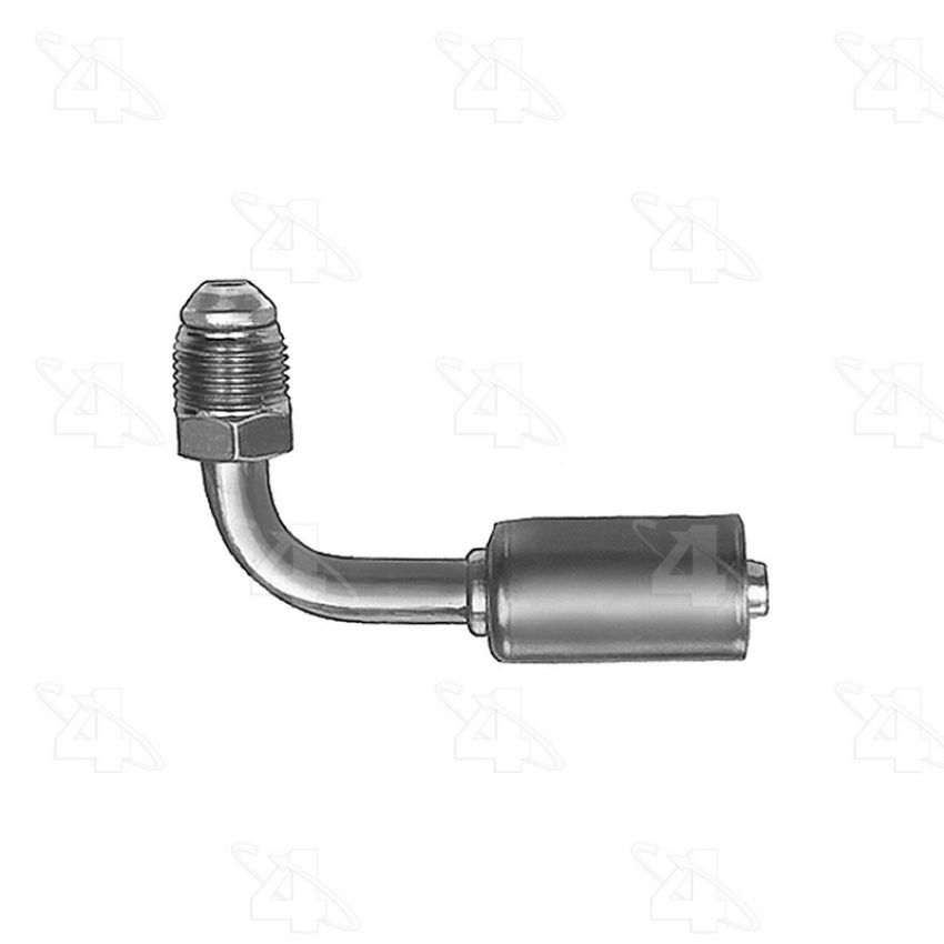 Four Seasons 10310 90 Degree Male Flare, Aluminum, Standard Diameter Beadlock, A/C Fitting