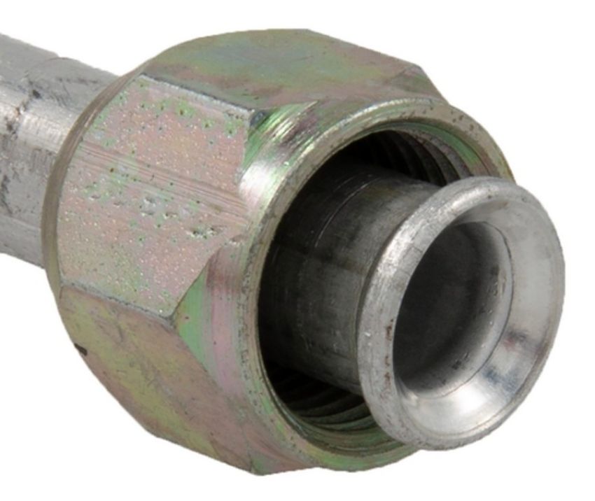 Four Seasons 10408 Straight Female Flare, Aluminum, Standard Diameter Beadlock, A/C Fitting