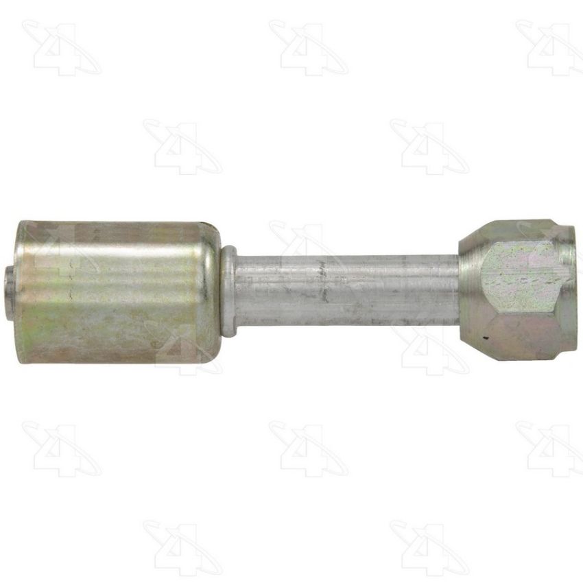 Four Seasons 10408 Straight Female Flare, Aluminum, Standard Diameter Beadlock, A/C Fitting