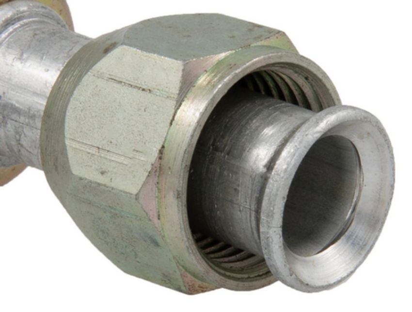 Four Seasons 10410 Straight Female Flare, Aluminum, Standard Diameter Beadlock, A/C Fitting