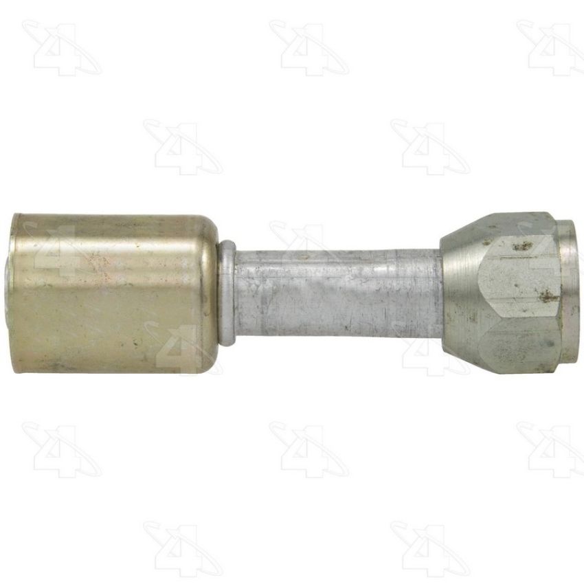 Four Seasons 10410 Straight Female Flare, Aluminum, Standard Diameter Beadlock, A/C Fitting