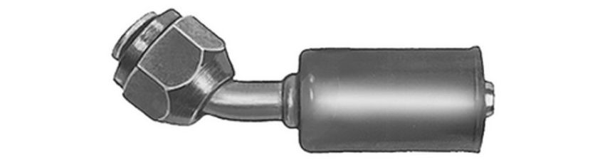 Four Seasons 10506 45 Degree Female Flare, Aluminum, Standard Diameter Beadlock, A/C Fitting