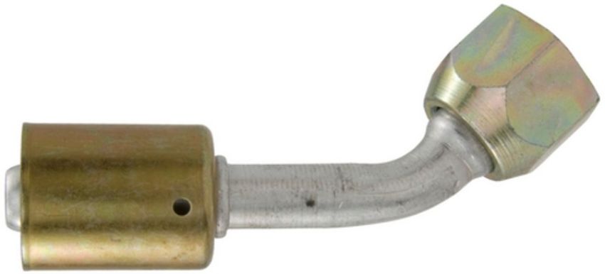 Four Seasons 10510 45 Degree Female Flare, Aluminum, Standard Diameter Beadlock, A/C Fitting