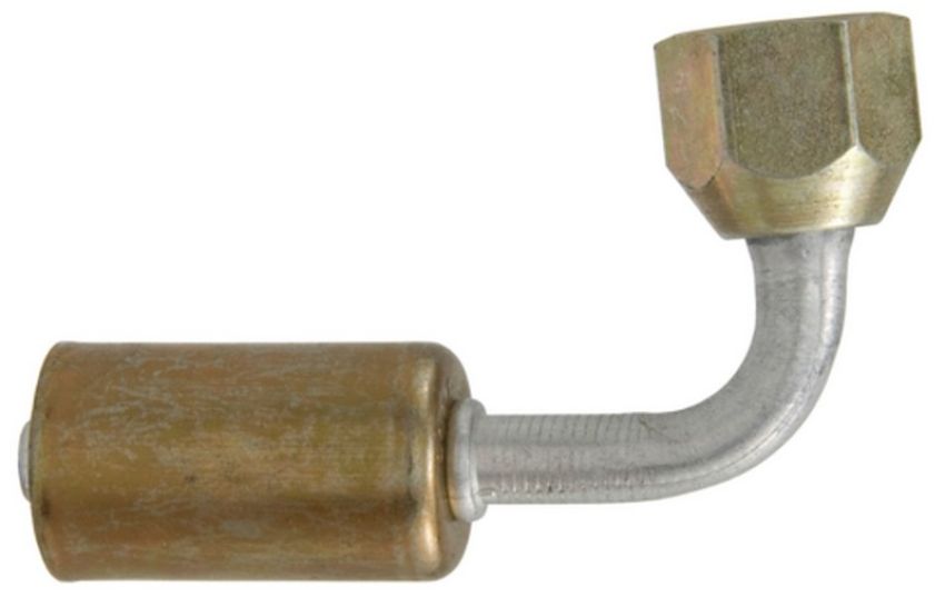 Four Seasons 10606 90 Degree Female Flare, Aluminum, Standard Diameter Beadlock, A/C Fitting