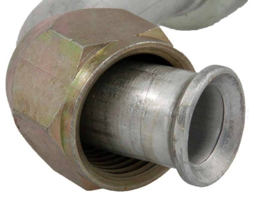 Four Seasons 10610 90 Degree Female Flare, Aluminum, Standard Diameter Beadlock, A/C Fitting