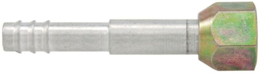 Four Seasons 11408 Straight Female Flare, Aluminum, Standard Diameter Barb and Clamp, A/C Fitting