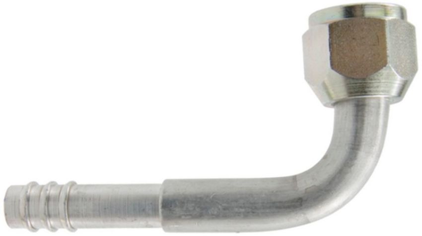 Four Seasons 11608 90 Degree Female Flare, Aluminum, Standard Diameter Barb and Clamp, A/C Fitting