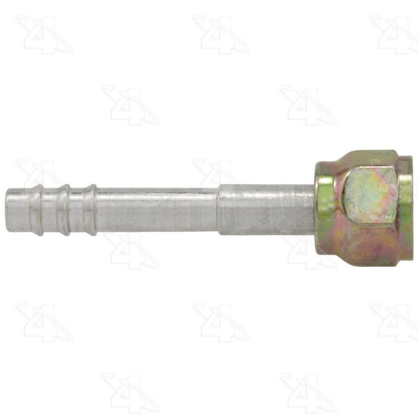 Four Seasons 12006 Straight Female O-Ring, Aluminum, Standard Diameter Barb and Clamp, A/C Fitting