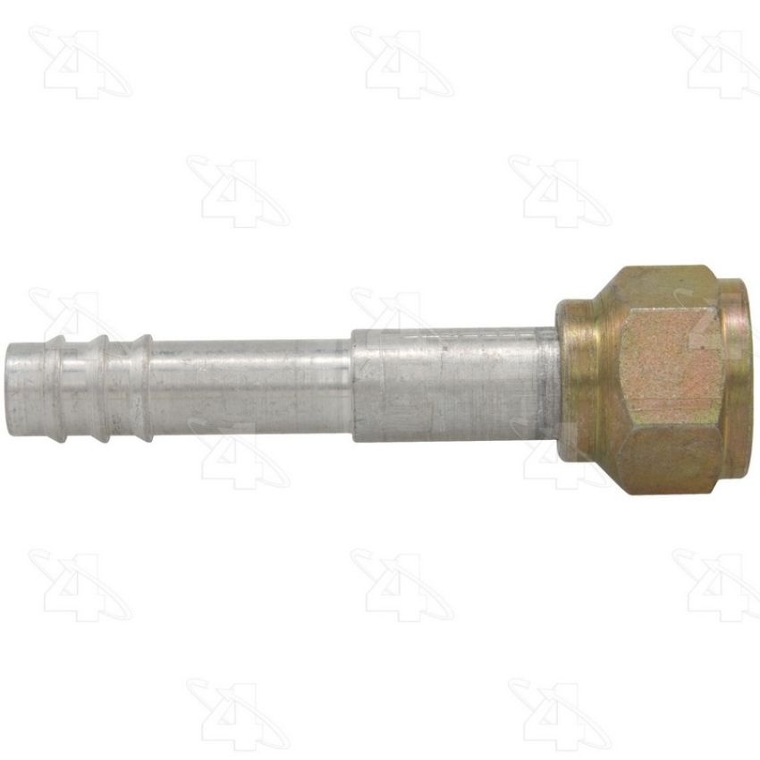 Four Seasons 12008 Straight Female O-Ring, Aluminum, Standard Diameter Barb and Clamp, A/C Fitting