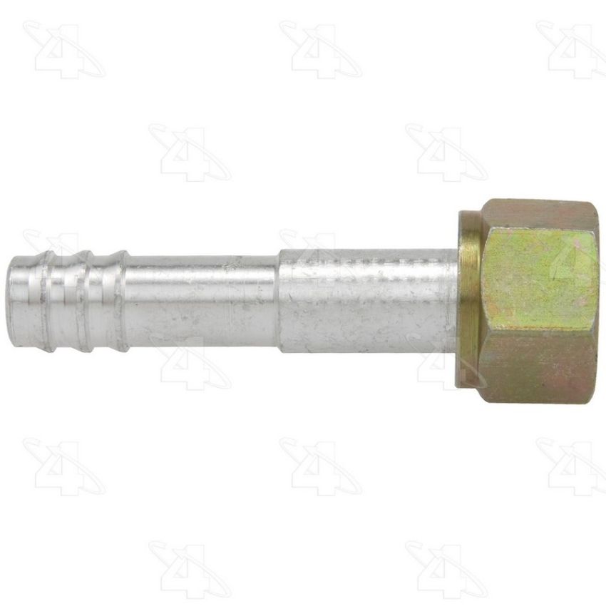 Four Seasons 12010 Straight Female O-Ring, Aluminum, Standard Diameter Barb and Clamp, A/C Fitting