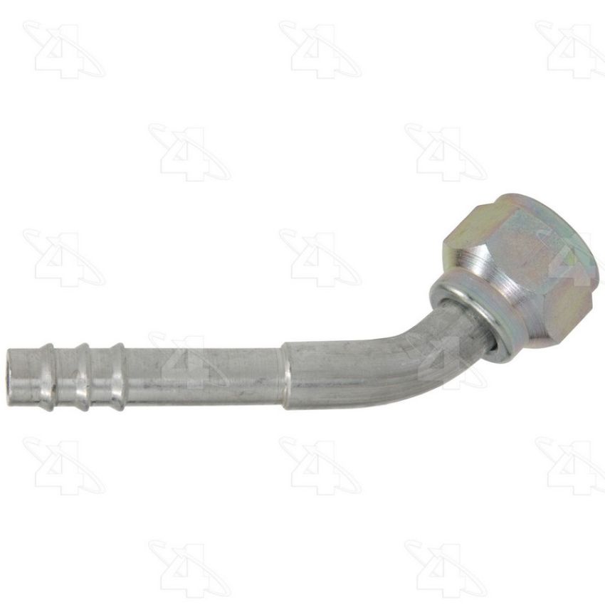 Four Seasons 12106 45 Degree Female O-Ring, Aluminum, Standard Diameter Barb and Clamp, A/C Fitting