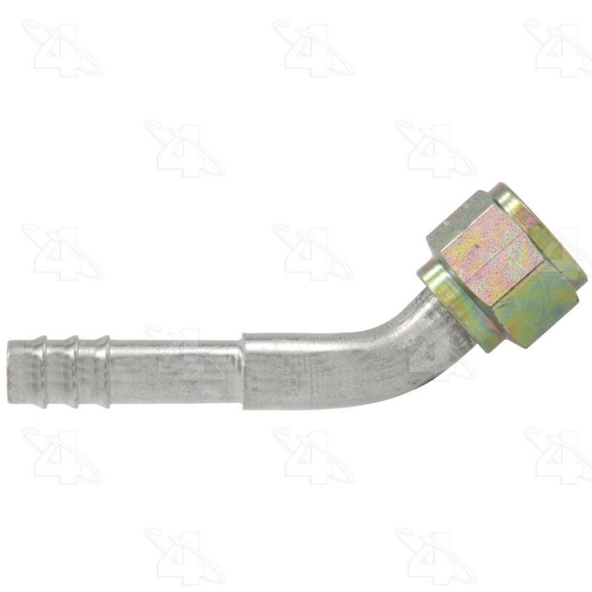 Four Seasons 12108 45 Degree Female O-Ring, Aluminum, Standard Diameter Barb and Clamp, A/C Fitting