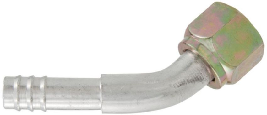 Four Seasons 12110 45 Degree Female O-Ring, Aluminum, Standard Diameter Barb and Clamp, A/C Fitting