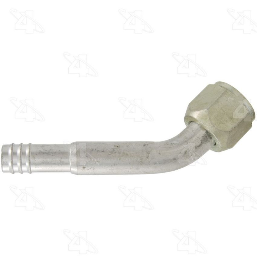 Four Seasons 12112 45 Degree Female O-Ring, Aluminum, Standard Diameter Barb and Clamp, A/C Fitting