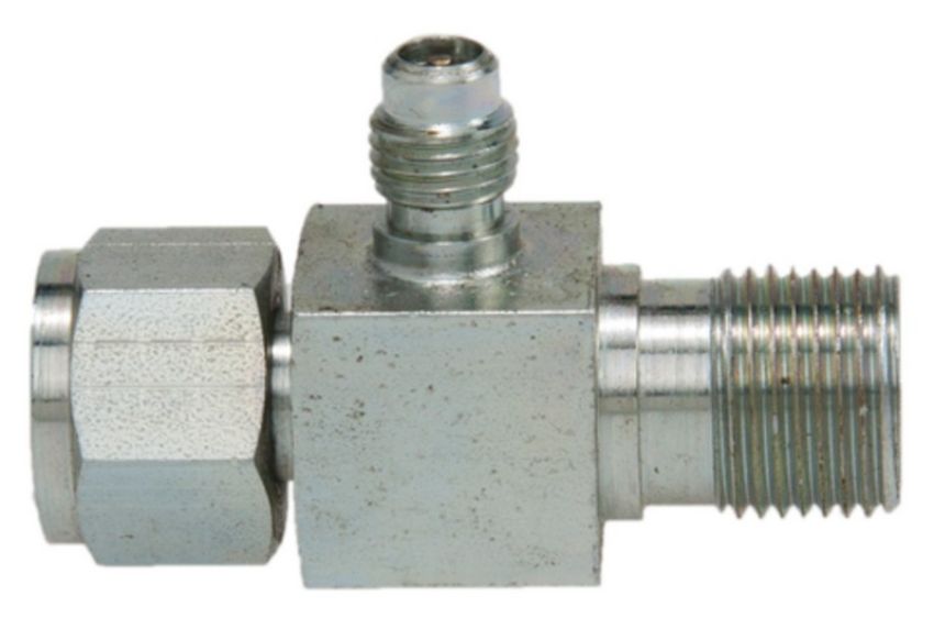 Four Seasons 12196 Female O-Ring to Male Insert O-Ring with R12 Service Port, Steel, Adapter