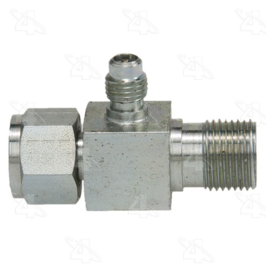 Four Seasons 12196 Female O-Ring to Male Insert O-Ring with R12 Service Port, Steel, Adapter