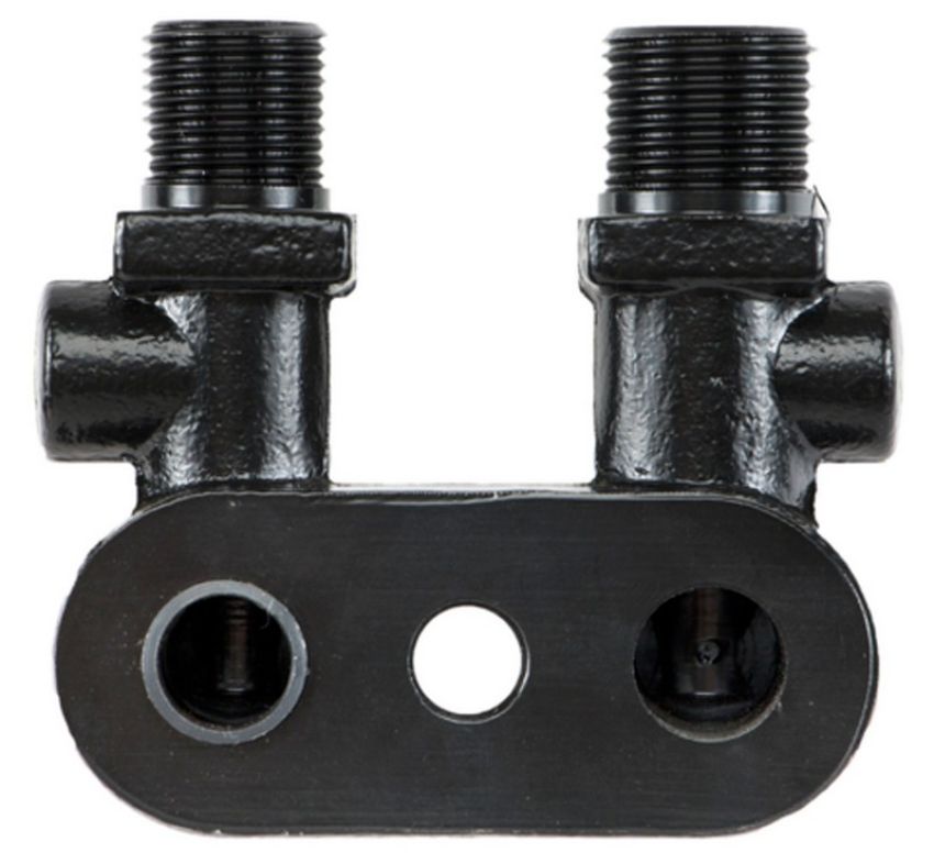 Four Seasons 12199 #8 MIO Discharge, #10 MIO Suction 90 Degree Compressor Manifold