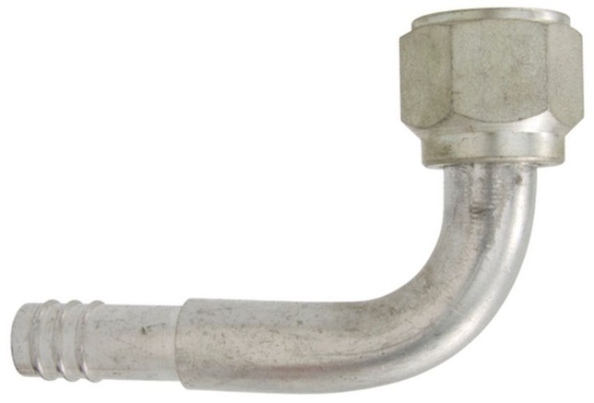 Four Seasons 12212 90 Degree Female O-Ring, Aluminum, Standard Diameter Barb and Clamp, A/C Fitting