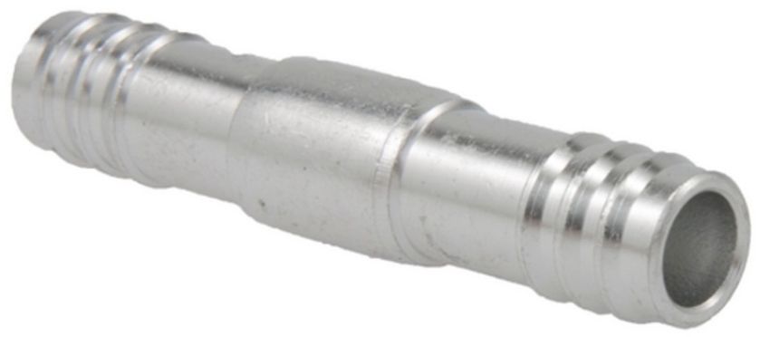 Four Seasons 12312 In-line Splicer, Aluminum, Standard Diameter Barb and Clamp, A/C Fitting