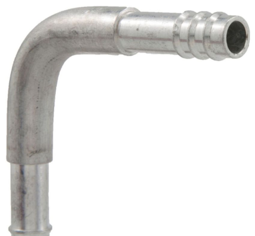 Four Seasons 12328 90 Degree In-line Splicer, Aluminum, Standard Diameter Barb and Clamp, A/C Fitting