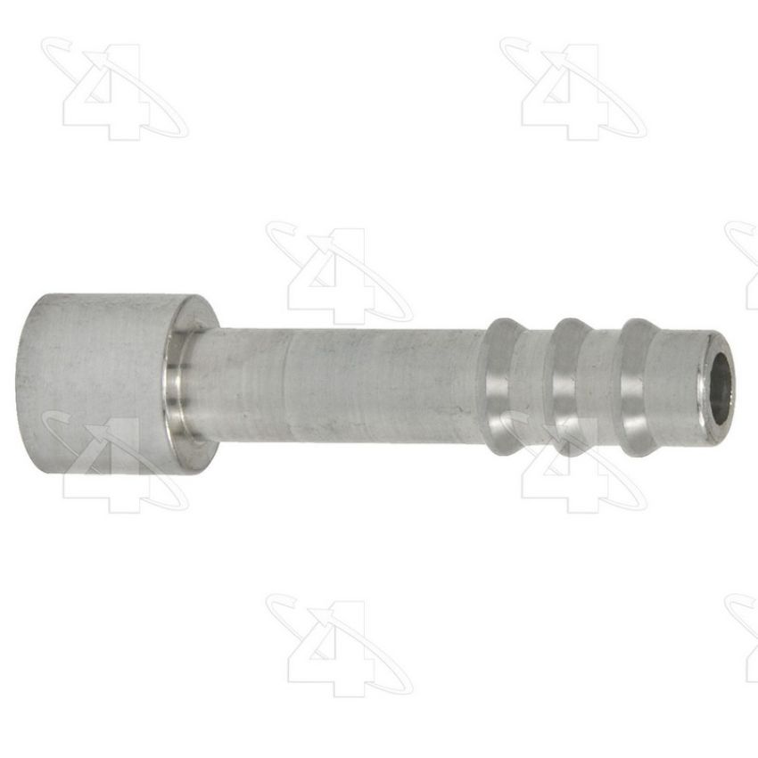 Four Seasons 12391 Braze-On Hose Connector (outer), Aluminum, Standard Diameter Barb and Clamp