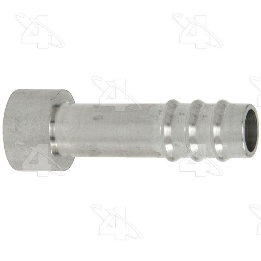Four Seasons 12392 Braze-On Hose Connector (outer), Aluminum, Standard Diameter Barb and Clamp