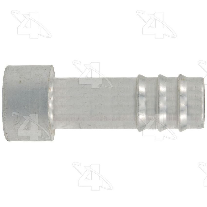 Four Seasons 12393 Braze-On Hose Connector (outer), Aluminum, Standard Diameter Barb and Clamp