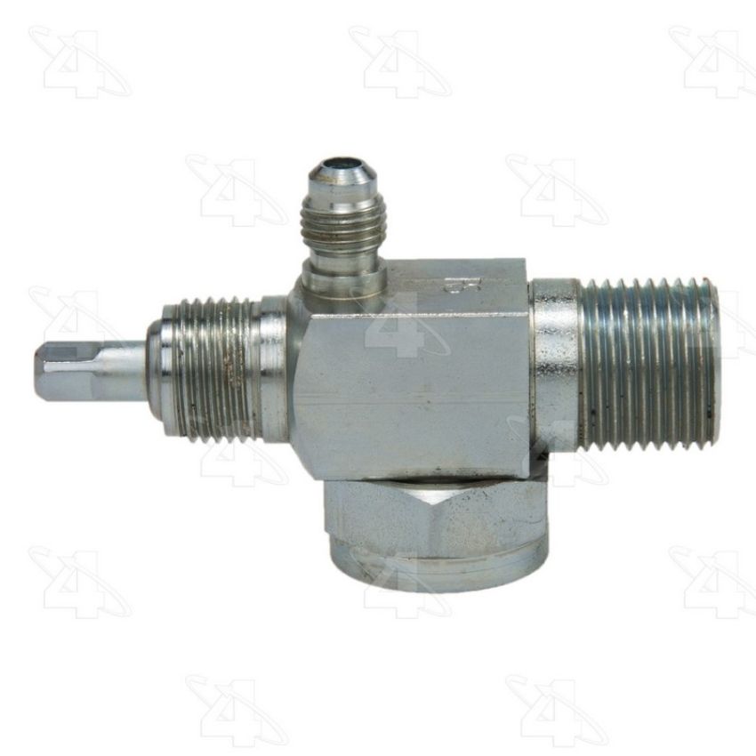 Four Seasons 12731 90 Degree Rotolock to Male Insert O-Ring with R12 Service Port, Steel, Service Valve