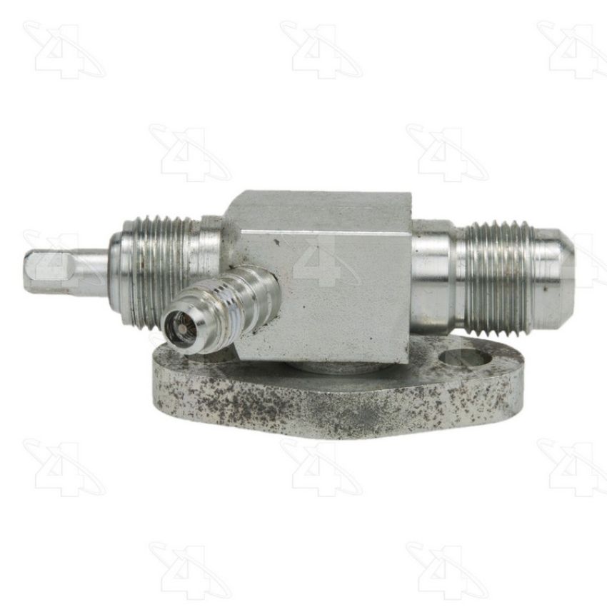 Four Seasons 12788 90 Degree Flange to Male Flare with R12 Service Port, Steel, Adapter, A/C Fitting