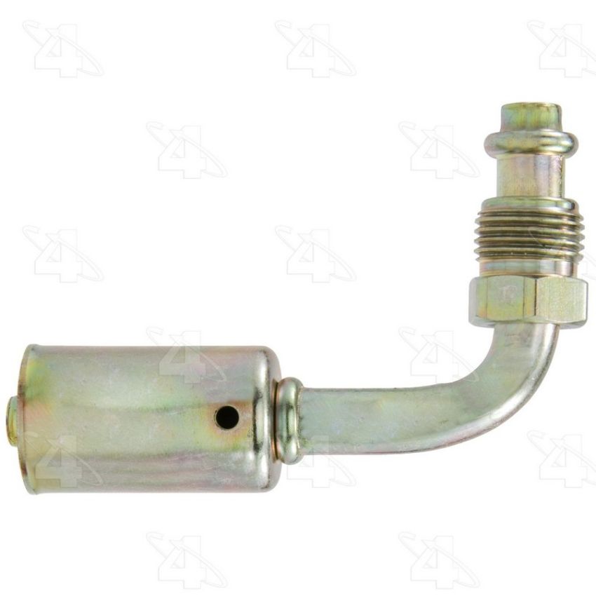 Four Seasons 12906 90 Degree Male O-Ring Short Pilot, Steel, Standard Diameter Beadlock A/C Fitting