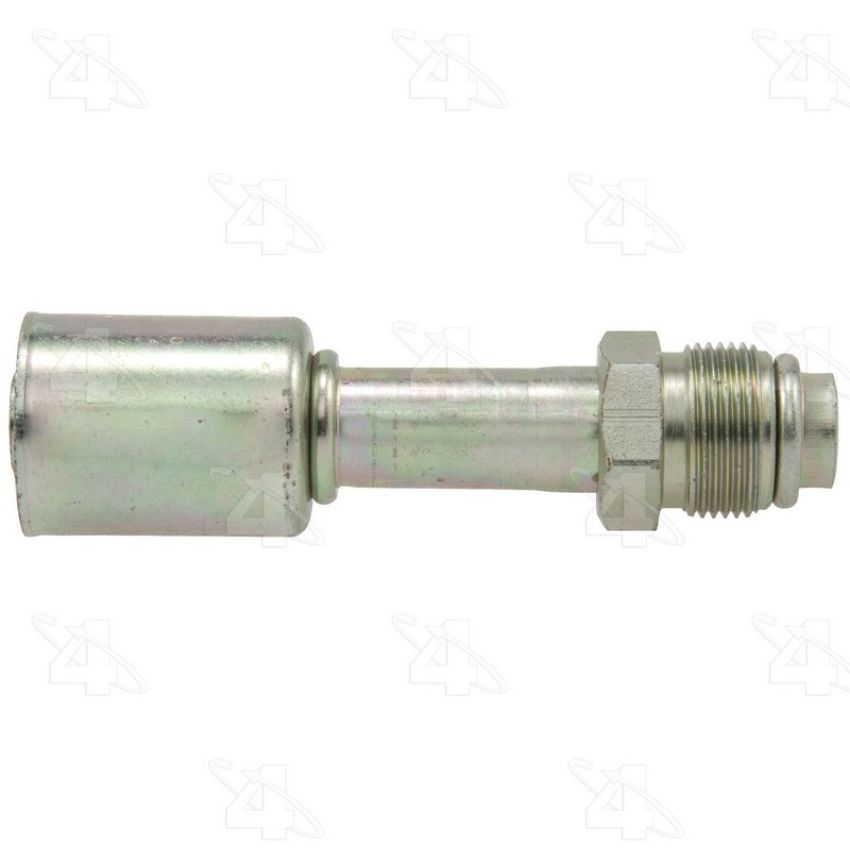 Four Seasons 12930 Straight Male O-Ring Short Pilot, Steel, Standard Diameter Beadlock A/C Fitting