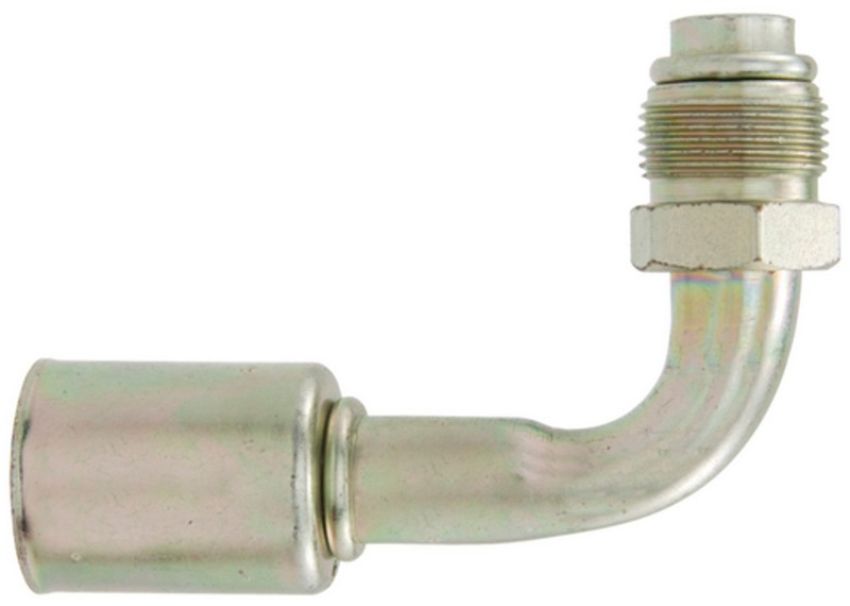 Four Seasons 12950 90 Degree Male O-Ring Short Pilot, Steel, Standard Diameter Beadlock A/C Fitting