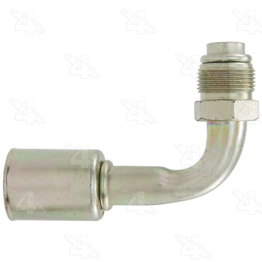 Four Seasons 12950 90 Degree Male O-Ring Short Pilot, Steel, Standard Diameter Beadlock A/C Fitting