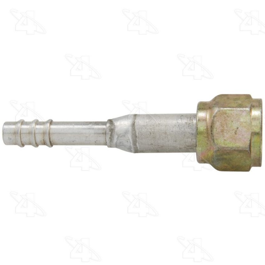 Four Seasons 13406 Straight Female O-Ring, Aluminum, Standard Diameter Barb and Clamp, A/C Fitting