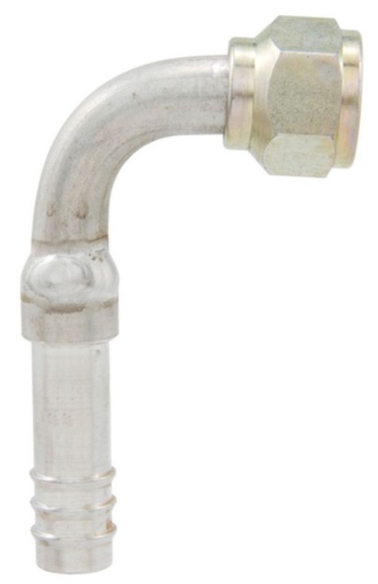 Four Seasons 13610 90 Degree Female O-Ring, Aluminum, Standard Diameter Barb and Clamp, A/C Fitting