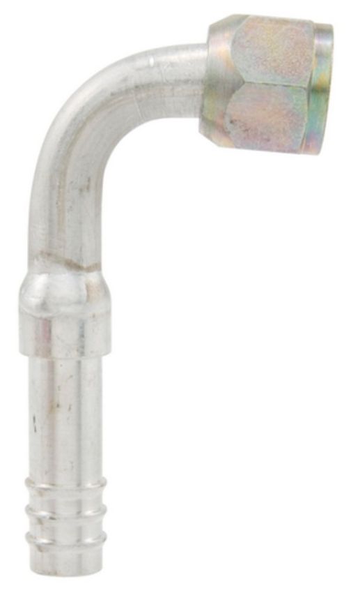 Four Seasons 13920 90 Degree Female Flare, Aluminum, Standard Diameter Barb and Clamp, A/C Fitting