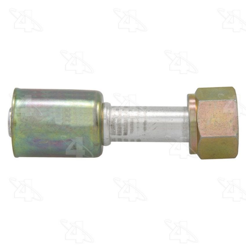 Four Seasons 14010 Straight Female O-Ring, Aluminum, Standard Diameter Beadlock, A/C Fitting