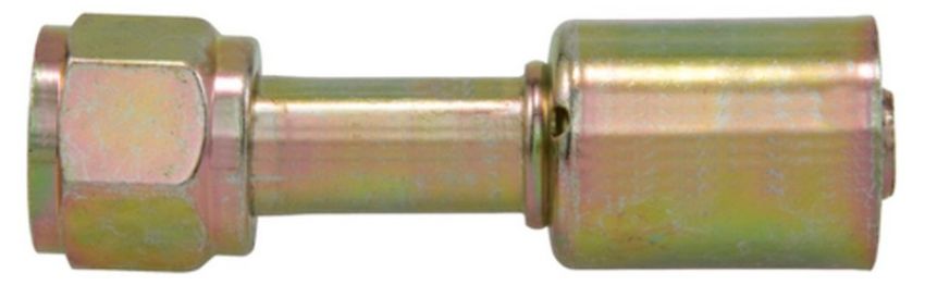 Four Seasons 14020 Straight Female O-Ring Long Pilot, Steel, Standard Diameter Beadlock A/C Fitting