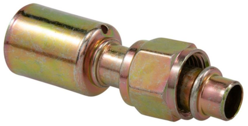 Four Seasons 14020 Straight Female O-Ring Long Pilot, Steel, Standard Diameter Beadlock A/C Fitting
