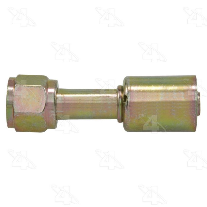 Four Seasons 14020 Straight Female O-Ring Long Pilot, Steel, Standard Diameter Beadlock A/C Fitting