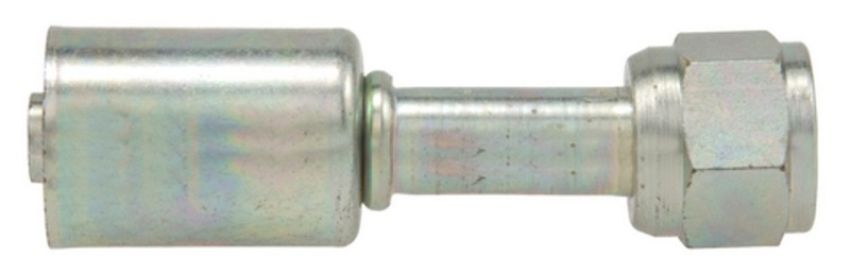 Four Seasons 14118 Straight Female O-Ring Long Pilot, Steel, Standard Diameter Beadlock A/C Fitting