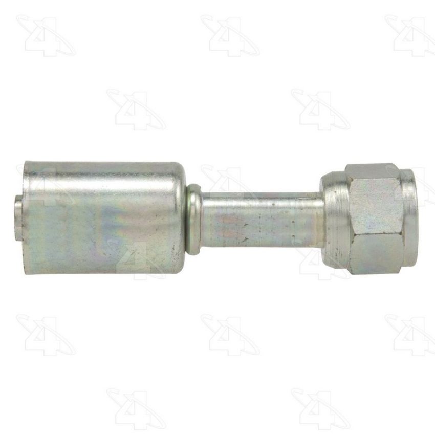 Four Seasons 14118 Straight Female O-Ring Long Pilot, Steel, Standard Diameter Beadlock A/C Fitting
