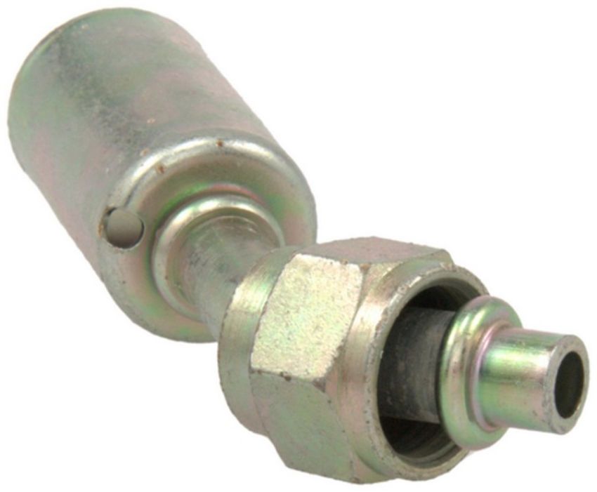 Four Seasons 14216 45 Degree Female O-Ring Long Pilot, Steel, Standard Diameter Beadlock A/C Fitting
