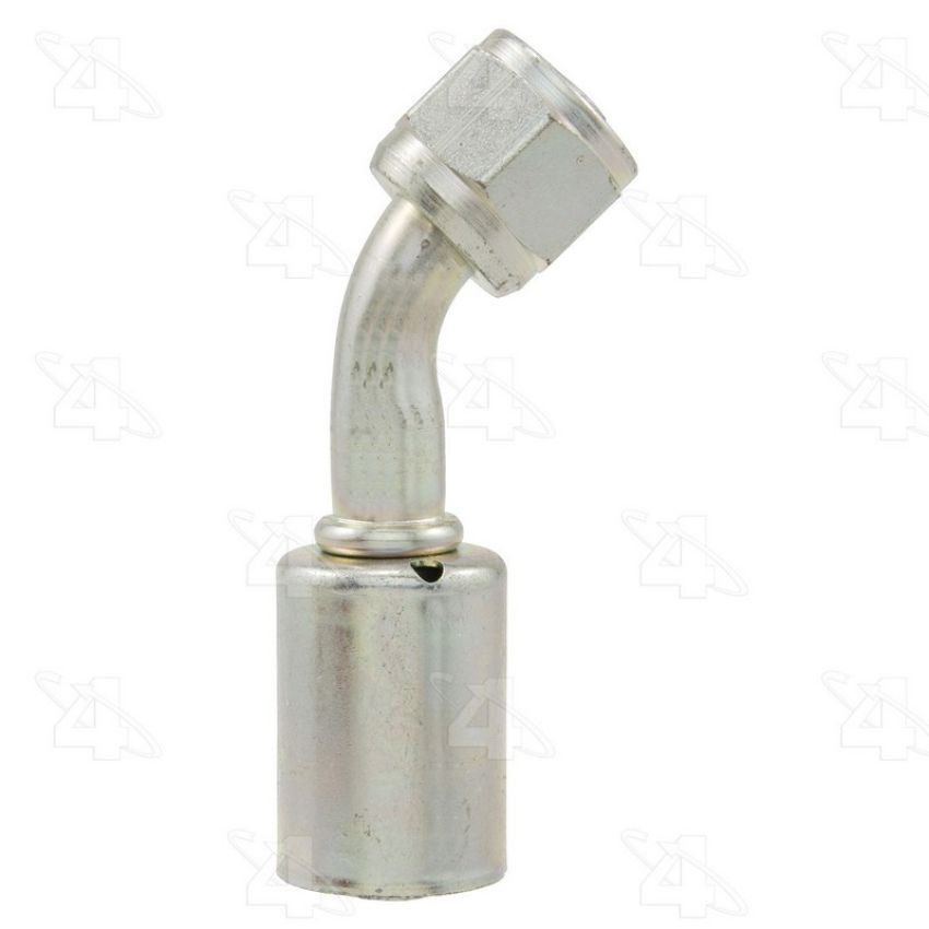 Four Seasons 14218 45 Degree Female O-Ring Long Pilot, Steel, Standard Diameter Beadlock A/C Fitting