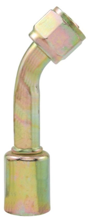 Four Seasons 14220 45 Degree Female O-Ring Long Pilot, Steel, Standard Diameter Beadlock A/C Fitting