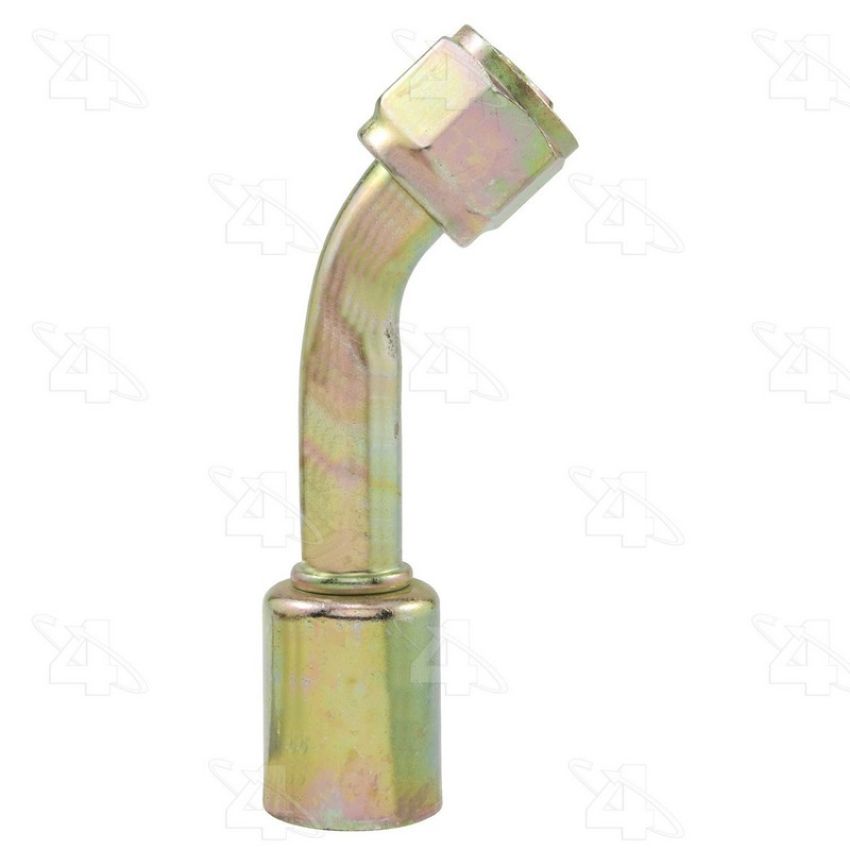 Four Seasons 14220 45 Degree Female O-Ring Long Pilot, Steel, Standard Diameter Beadlock A/C Fitting