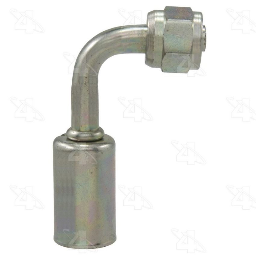 Four Seasons 14226 90 Degree Female O-Ring Long Pilot, Steel, Standard Diameter Beadlock A/C Fitting